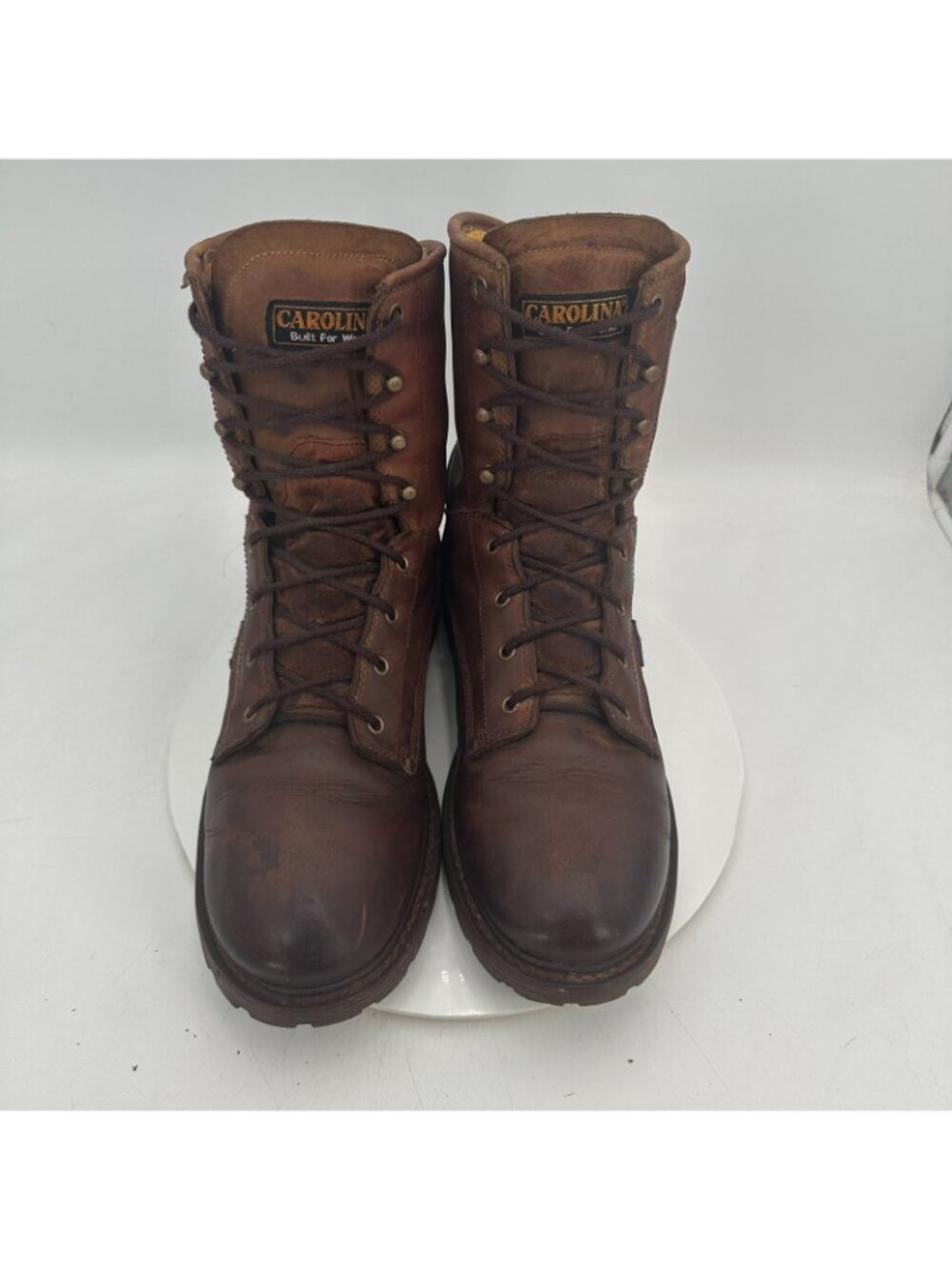 Carolina Men Size 13 Brown Leather 8" Soft Toe Waterproof Work Boot - Picture 3 of 11